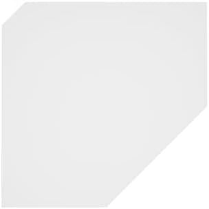 Furinno Rossi Hexagon Floating Shelves for Wall, Set of 2 Geometric Corner Shelf, Wall Mounted Shelves for Bathroom, Home Office, Living Room, White
