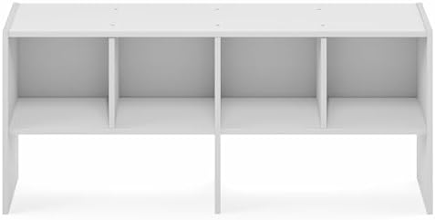 Furinno FANO Closet Organizers and Storage, 6-Cube Multipurpose Top Shelf Closet Shelf, Stackable Closet Organization Shelves, 11.7 x 36 x 15.4, for Bedroom, Closet, Laundry Room, White
