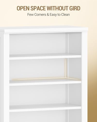 Hzuaneri Shoe Storage Cabinet,10 Tiers Farmhouse Tall Shoe Cubby Organizer
