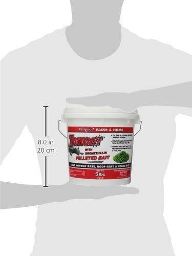 MOTOMCO Tomcat Mouse and Rat Bromethalin Pellets, 5-Pound