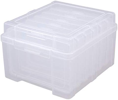 Advantus Photo Keeper Small Storage Boxes for Pictures, Cards, Car Storage, 6 Inner Boxes (6.5" x 4.5" x 1") & 1 OuterBox (8" x 7" x 5.5") (Pack of 6)