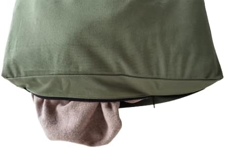 Laundry Collector, Laundry Hamper, Door Hanging Laundry bag with hooks (Army green, 65Liters) (Pack of 2)