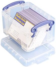 Really Useful Plastic Storage Box 0.3 Litre Clear (Pack of 10)