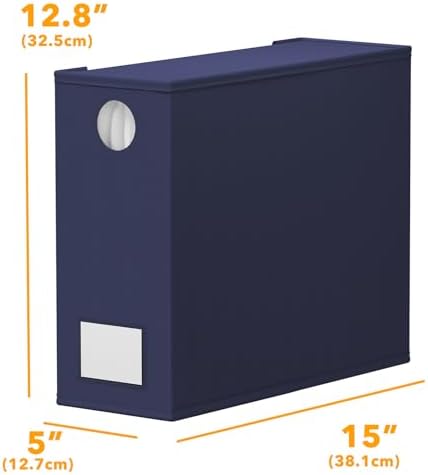 SpaceAid 3 Pack Bed Sheet Organizers and Storage, Foldable Sheet Organizer for Linen Closet, Sheets Set Folder Keeper with Window XL (Queen & King Size) Bedding Container (Navy Blue, 3 Pack)