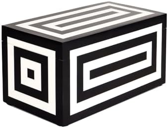 Handicrafts Home Decorative Organizer Box 10x5 – Large Keepsake Box with Lid, Modern Decorative Storage Box, Bohemian Coffee Table Décor, Jewelry & Memory Box, Decorative Accent Box for Home Décor