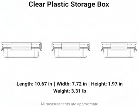 Clear Storage Bin