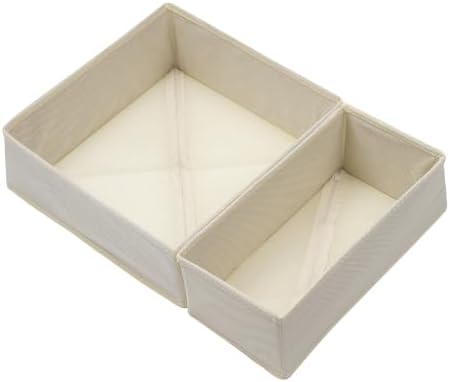 Underwear Drawer Organizer, 2 Pack, Beige