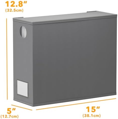 SpaceAid 12 Pack Bed Sheet Organizers and Storage, Foldable Sheet Organizer for Linen Closet, Sheets Set Folder Keeper with Window XL (Queen & King Size) Bedding Container (Gray, 12 Pack)