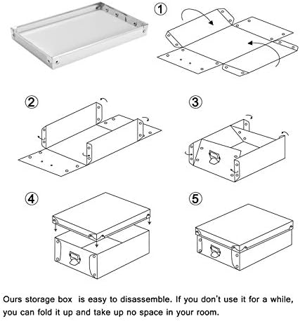 SEEKIND Decorative Storage Boxes with Lids,Water-Proof Storage Bins for Shoes,Clothes,Office …