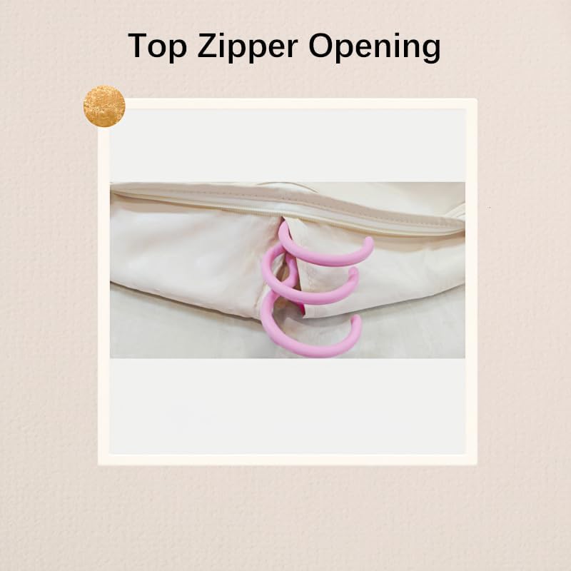 Space Saving Hanging Garment Bag with Self Compression Zipper。