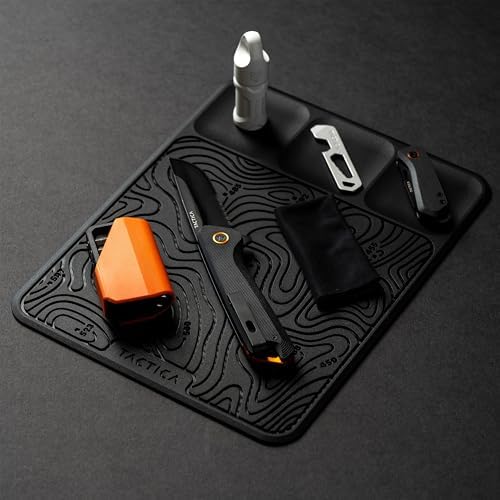 Tactica O.200 EDC Mat Catchall Tray, Durable TPU Valet Tray for Men