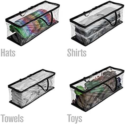 Baseball Cap Storage Bag, Hat Organizer Case, Black Handles, 23" x 6" x 8"
