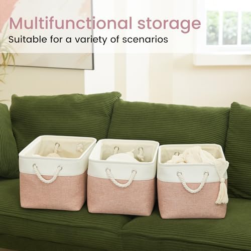 15x11x10 In Foldable Fabric Large Storage Bins with Handle 1 Pack
