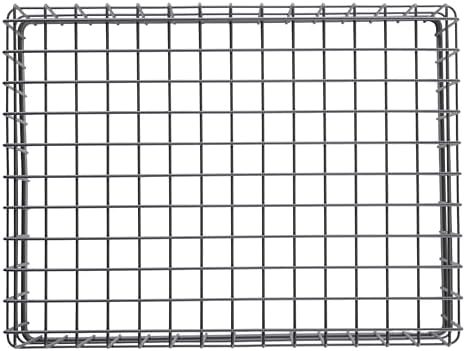 G.E.T. WB-1294-MG Rectangular Metal Storage Wire Basket for Pantry, Produce and More, 9" x 6" x 4"