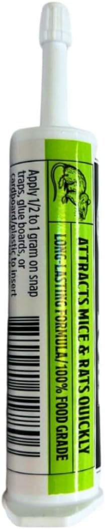 Grandpa Gus's Rodent Lure Bait Syringe, Attractant Gel, 1.08 oz | Professional Mouse & Rat Trap Bait Syringe, Attracts Bait-Shy Rodents, Works with Snap Traps, Glue Boards & Live Traps