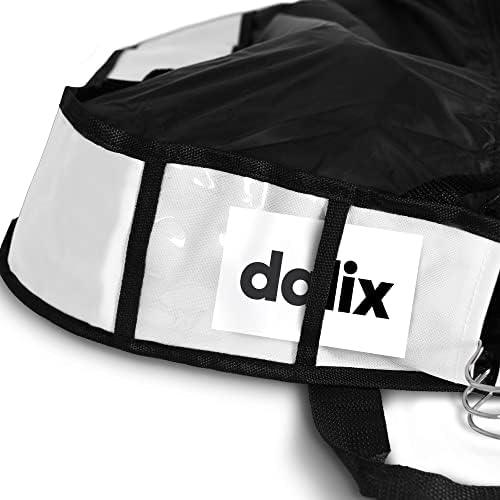 DALIX 39" Garment Bag Cover for Suits and Dresses Clothing Foldable w Pockets White