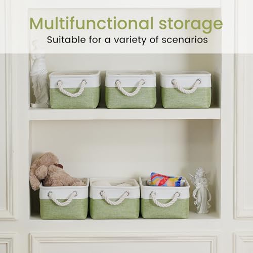 11.8x7.9x5.2 Inch Fabric Small Storage Bins with Handles 1 Pack