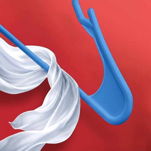 Utopia Home Plastic Hangers 30 Pack – Space Saving Clothes Hanger Blue