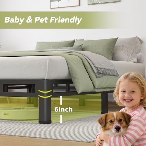 NKZ 2-in-1 Twin Size Metal Platform Bed Frame, 10 Inch Heavy Duty Bed Base