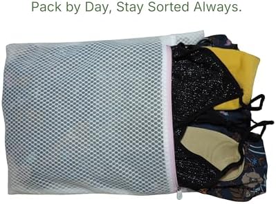 Mesh Laundry Bags for Delicates – 3 Pack (12”×16”) with Color-Coded Zippers, Protects Clothes from Damage, Breathable Honeycomb Mesh, Washer & Dryer Safe bags - Ideal for Bras, Lingerie & Socks