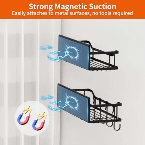Magnetic Shelf for Washing Machine, 5 Pack Magnetic Laundry Organizer Set