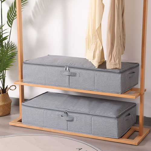 Under Bed Storage Container,Grey,31.5x15.7x5.9 Inch,2 Pack