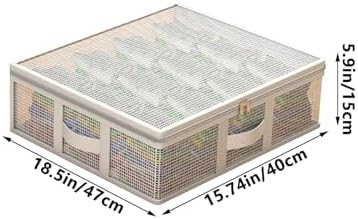 Underbed Storage Bag Under Bed Storage Container Bags with Handle & Zipper Closet Organizers and Storage Bags Foldable Underbed Storage Bags for Blankets, Clothing, Comforter