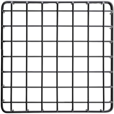 G.E.T. WB-662-MG Square Metal Storage Wire Basket for Pantry, Produce and More, 6" x 6" x 2"