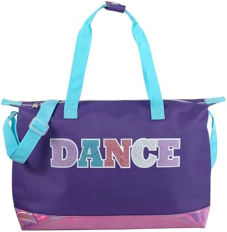 Garment Dance Shoulder Bags for Girls, Teen Dancers, Costumes, Boys | Holographic Glitter Dance Bag for Kids