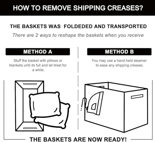 OIAHOMY Extra Large Blanket Basket, 95L Cotton Rope Woven Laundry Basket, Toy Bin for Baby Room, Container for Blanket Storage in Living Room, 24''×17''×14'', Brown & White