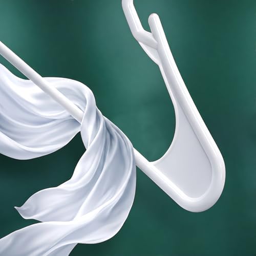 Utopia Home Plastic Hangers 20 Pack – Space Saving Clothes Hanger White