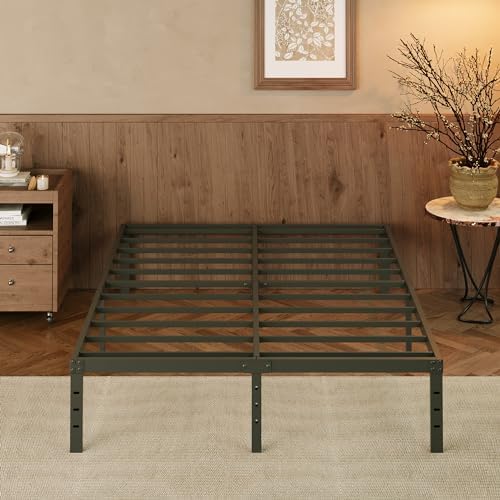 EMODA 14 Inch King Bed Frame with Fabric Cover
