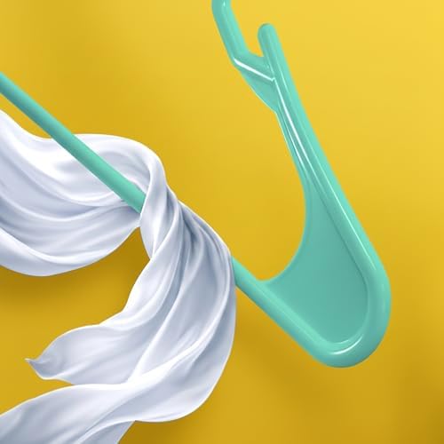 Utopia Home Plastic Hangers 30 Pack – Space Saving Clothes Hanger Aqua