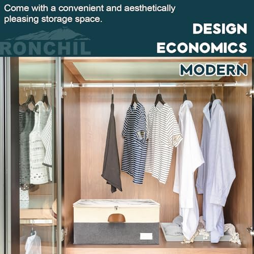1 Pack Shoe Organizer for Closet Foldable Storage Box with Clear Cover