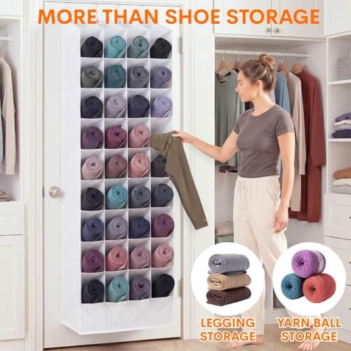 Ofiray-home Over the Door Shoe Organizer, 30-40 Pairs