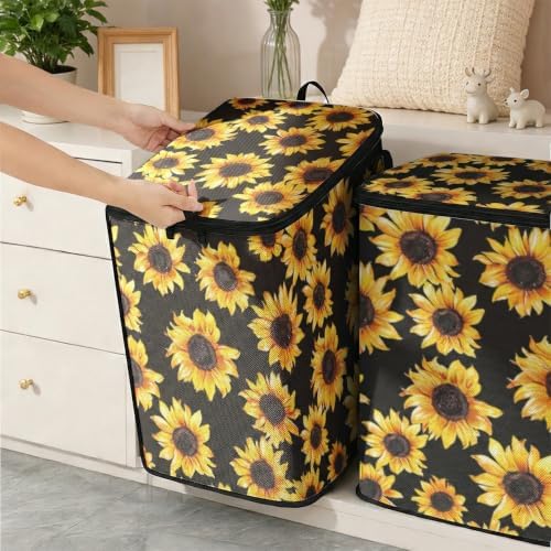 2pcs blanket storage bag for under bed,closet organizers 95L