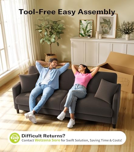 Welzona Couches for Living Room, 83"Teddy Sofa Couch, Sofas for Living Room