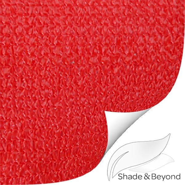 Shade&Beyond 10'x13' Sun Shade Sail Rectangle Canopy Sail Sunshade UV Block for Patio Yard Backyard Rust Red, (We Make Custom Size)