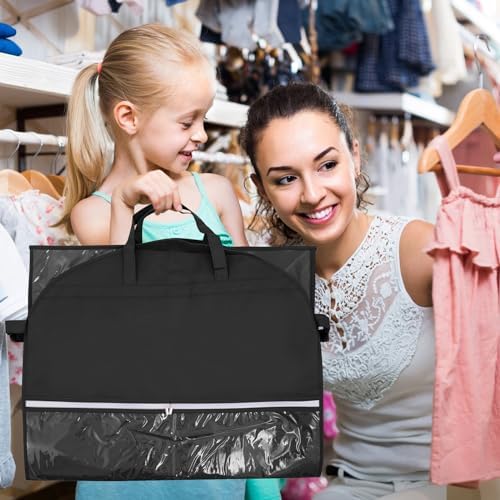 1 Pack Garment Bag for Dance Costumes,40 Inch Dance Garment Bags for Dancers Kids Dance Recital Bags Competition Cheer Uniform Garment Bag for Travel Storage,Dance Recital Gifts for Girls