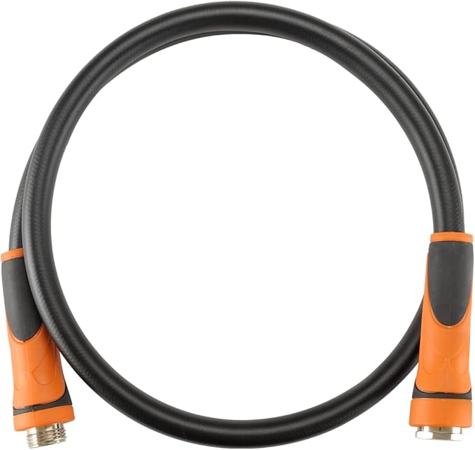 Giraffe Tools Garden Hose 5/8", Water Hose Heavy Duty, Flexible, Lightweight Hybrid Hose with Swivel Handle, 5ft Male to Female Fittings, Burst 600 PSI, Short Leader Hose