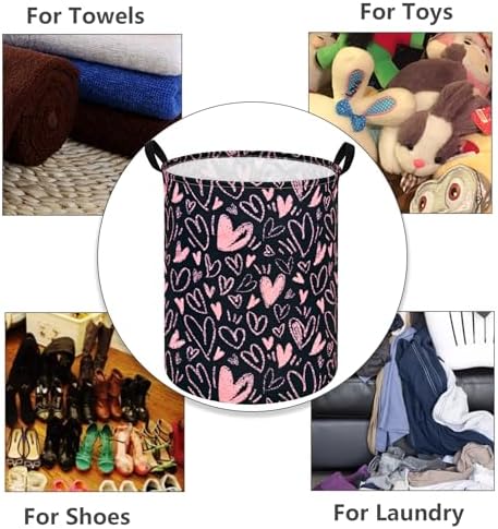 MAIZMZ Girls Room Storage Basket Decor Organizer Bins Kids Hamper Storage Bins Toy Box Women Laundry Basket Large Canvas Collapsible Chest for Home/Dorm/Kitchen/Pet/Office/Closet/Shelf/Gift Baskets