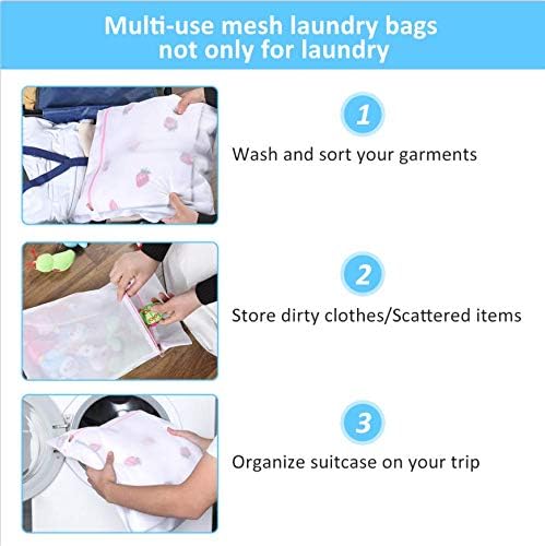 GOGOODA Mesh Laundry Bags for Delicates Durable Protective Wash Bags