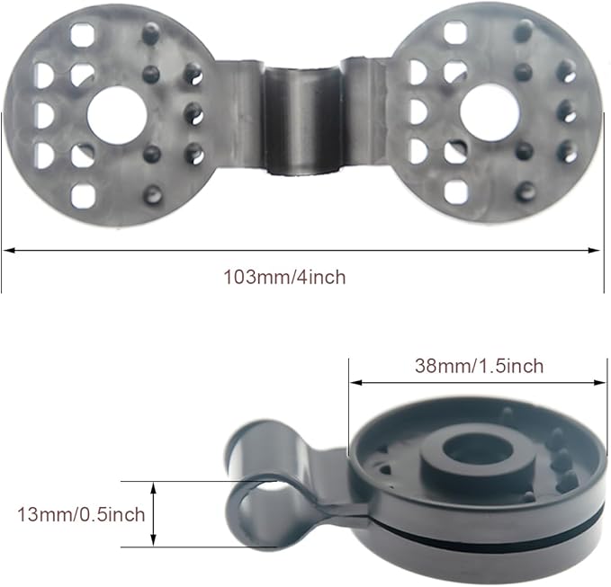 50Pcs Shade Cloth Clips - Black Round Plastic Sun Shade Clip,Shade Cloth Heavy Duty Lock Grip for Sun Shade Net,Gardening Shade Cloth,Anti Bird Netting Windproof Awning Clamp