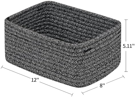 CubesLand Baskets for Organizing,Small Woven Storage Baskets for Shelves