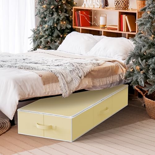 Simple Houseware 41.5" Wrapping Paper Organizer, Fits 40 Rolls, Beige