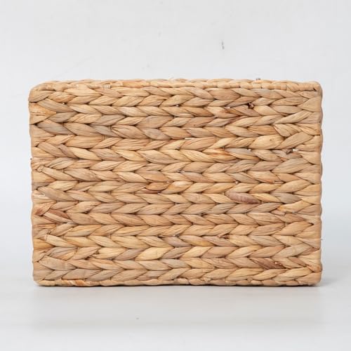 Small Water Hyacinth Storage Basket Organizer