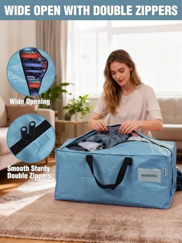 WORKPRO 2 Pack Extra Large Moving Bags with Backpack Straps & Handles