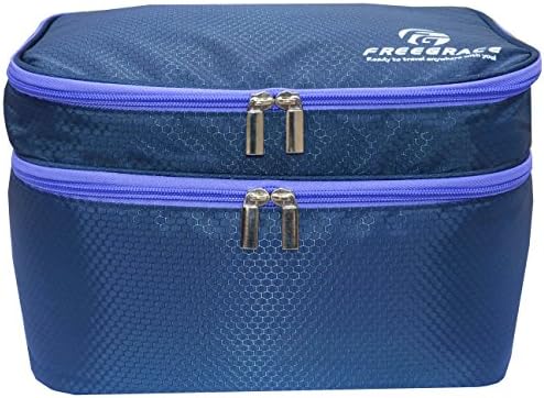 Travel Organizer Underwear Bag - Large Double Layer Packing Storage Bag – Fits Large Bra, Socks, Underpants, Cosmetic, Toiletry kit