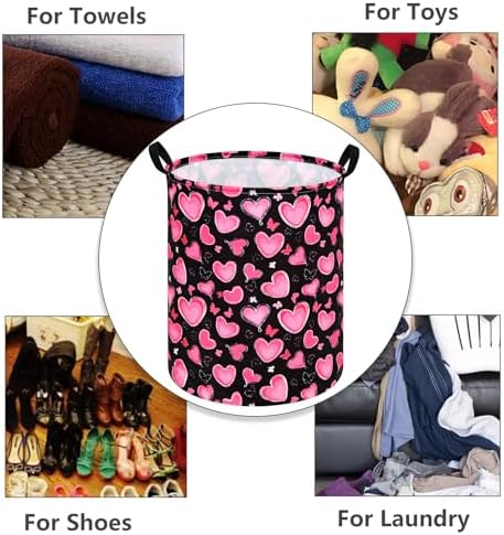 MAIZMZ Girls Storage Basket Kids Hamper Storage Bins Organizer Toy Box Large Canvas Waterproof Laundry Basket for Home/Dorm/Kitchen/Pet/Office/Closet/Shelf/Gift Baskets
