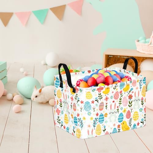Gift Toy Storage Basket for Girls and Boys, Storage Organizer for Nursery Hamper Home Bedroom Laundry Hamper Shelf Easter Baskets